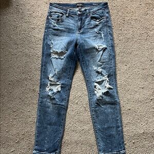 Judy Blue Distressed Blue Jeans